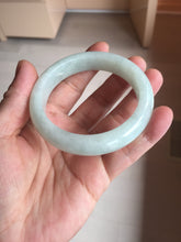 Load image into Gallery viewer, 52.5mm certified 100% natural Type A light  green white jadeite jade bangle AR116-9424