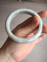 Load image into Gallery viewer, 56.5mm 100% natural type A sunny green/white/purple jadeite jade bangle BM49-8039