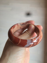 Load image into Gallery viewer, 53mm 100% natural red/pink red jasper stone bangle XY89
