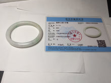 Load image into Gallery viewer, Shopify only 52mm certified type A 100% Natural sunny green/white/yellow oval jadeite jade bangle AR117-0264