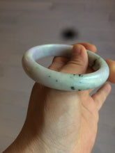 Load image into Gallery viewer, 54.5mm Certified 100% natural Type A green/purple jadeite jade bangle AH88-0772