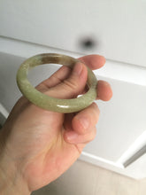 Load image into Gallery viewer, 51.7mm certified Type A 100% Natural yellow/sugar brown flying snow and dandelions nephrite Jade bangle HE78-0462