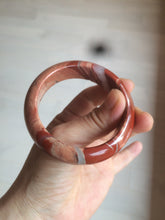 Load image into Gallery viewer, 53mm 100% natural red/pink red jasper stone bangle XY89