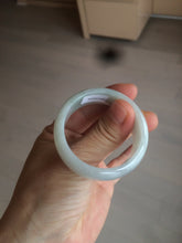 Load image into Gallery viewer, 41.1mm certified Type A 100% Natural sunny green white Jadeite Jade little kid bangle BG35-0099