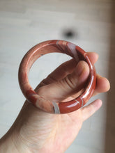Load image into Gallery viewer, 53mm 100% natural red/pink red jasper stone bangle XY89