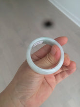 Load image into Gallery viewer, 41.1mm certified Type A 100% Natural sunny green white Jadeite Jade little kid bangle BG35-0099