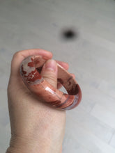 Load image into Gallery viewer, 53mm 100% natural red/pink red jasper stone bangle XY89