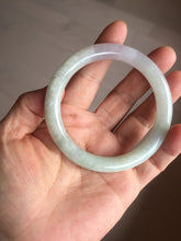 Load image into Gallery viewer, 55mm certified 100% natural type A green/purple/brown round cut jadeite jade bangle AU32-1339