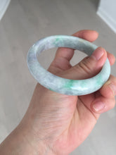 Load image into Gallery viewer, 59mm Certified Type A 100% Natural sunny green purple Jadeite Jade bangle BP38-1181