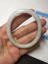 Load image into Gallery viewer, Shopify only 52mm certified type A 100% Natural sunny green/white/yellow oval jadeite jade bangle AR117-0264