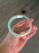 Load image into Gallery viewer, 50.5mm Certified Type A 100% Natural sunny apple green/red Jadeite Jade oval bangle AJ67-0170