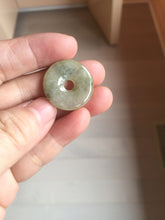 Load image into Gallery viewer, 22-25mm Type A 100% Natural dark green/white/yellow /gray/black Jadeite Jade Safety Guardian Button donut Pendant group PB49 (Add-on items)