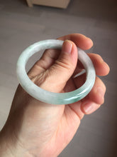Load image into Gallery viewer, 52.8mm Certificated 100% natural type A sunny green/white jadeite jade bangle AU30-1325