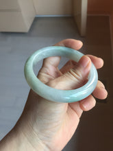 Load image into Gallery viewer, 58.5mm Certified Type A 100% Natural icy watery green/purple chubby Jadeite Jade bangle PB246-9529