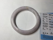 Load image into Gallery viewer, 60mm Certified Type A 100% Natural sunny green/white/purple Jadeite Jade bangle BL4-0367