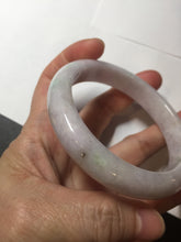 Load image into Gallery viewer, 60mm Certified Type A 100% Natural sunny green/white/purple Jadeite Jade bangle BL4-0367