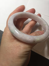 Load image into Gallery viewer, 60mm Certified Type A 100% Natural sunny green/white/purple Jadeite Jade bangle BL4-0367