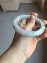 Load image into Gallery viewer, 60.5mm Certified Type A 100% Natural icy watery green/purple chubby Jadeite Jade bangle PB244-9527