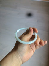 Load image into Gallery viewer, 57.2mm type A 100% Natural green/white round cut jadeite jade bangle AR97-2795