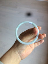 Load image into Gallery viewer, 57.2mm type A 100% Natural green/white round cut jadeite jade bangle AR97-2795