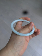 Load image into Gallery viewer, 57.2mm type A 100% Natural green/white round cut jadeite jade bangle AR97-2795
