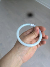 Load image into Gallery viewer, 57.2mm type A 100% Natural green/white round cut jadeite jade bangle AR97-2795