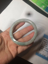 Load image into Gallery viewer, 57mm Certified 100% natural Type A light green/white  jadeite jade bangle BH49-0023