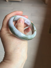 Load image into Gallery viewer, 54mm Certified Type A 100% Natural dark green purple(苏堤绕绿) Jadeite Jade bangle PC103-9161
