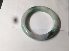 Load image into Gallery viewer, 56.4mm certificated Type A 100% Natural sunny green/white/purple Jadeite Jade bangle AY48-4133
