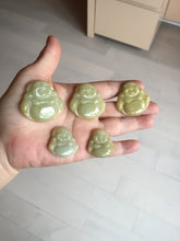 Load image into Gallery viewer, 100% Natural type A yellow green happy buddha jadeite Jade pendant AX159