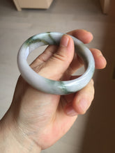 Load image into Gallery viewer, 54mm Certified Type A 100% Natural dark green purple(苏堤绕绿) Jadeite Jade bangle PC103-9161