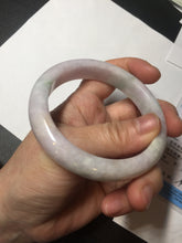 Load image into Gallery viewer, 57.5mm Certified Type A 100% Natural sunny green/white/purple Jadeite Jade bangle BL5-0369