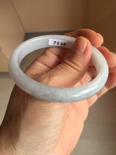 Load image into Gallery viewer, 51.5mm certified Type A 100% Natural icy watery light green purple oval Jadeite Jade bangle AU28-8536
