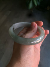 Load image into Gallery viewer, 57.7mm Certified 100% natural Type A dark green/gray jadeite jade bangle AJ65-8080