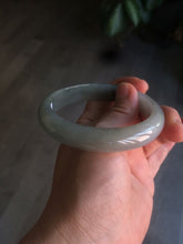 Load image into Gallery viewer, 57.7mm Certified 100% natural Type A dark green/gray jadeite jade bangle AJ65-8080
