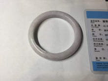 Load image into Gallery viewer, 54mm Certified Type A 100% Natural sunny green/white/purple Jadeite Jade bangle BL6-0372