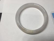 Load image into Gallery viewer, 56.6mm certified 100% natural Type A icy watery light purple/white jadeite jade bangle BP10-2678