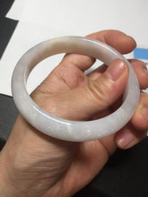Load image into Gallery viewer, 56.6mm certified 100% natural Type A icy watery light purple/white jadeite jade bangle BP10-2678