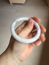 Load image into Gallery viewer, 54mm Certified type A 100% Natural sunny green purple round cut Jadeite bangle PC101-4952