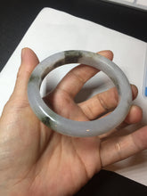 Load image into Gallery viewer, 57.8mm Certified Type A 100% Natural icy watery white purple black brown Jadeite Jade bangle BL75-7038