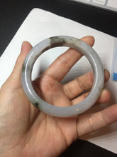 Load image into Gallery viewer, 57.8mm Certified Type A 100% Natural icy watery white purple black brown Jadeite Jade bangle BL75-7038