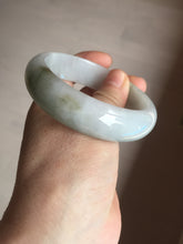 Load image into Gallery viewer, 57.5mm Certified 100% natural Type A dark green white gray chubby jadeite jade bangle AD118-2998