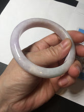 Load image into Gallery viewer, 56.8mm Certified Type A 100% Natural sunny green/white/purple Jadeite Jade bangle BL7-0370