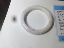 Load image into Gallery viewer, 53.2mm certified 100% natural Type A light green/purple jadeite jade bangle AT91-5348