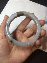 Load image into Gallery viewer, 57.8mm Certified Type A 100% Natural icy watery white purple black brown Jadeite Jade bangle BL75-7038