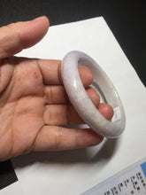 Load image into Gallery viewer, 56.8mm Certified Type A 100% Natural sunny green/white/purple Jadeite Jade bangle BL7-0370