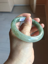 Load image into Gallery viewer, 57.9mm Certified Type A 100% Natural green/gray/black chubby Jadeite bangle PB240-9525