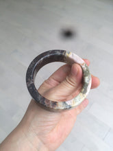 Load image into Gallery viewer, 55.2mm 100% natural pink/yellow/dark red/black time series(时光系列) Square style rose stone (Rhodonite)square bangle XY85