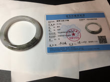 Load image into Gallery viewer, 57.8mm Certified Type A 100% Natural icy watery white purple black brown Jadeite Jade bangle BL75-7038