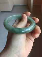 Load image into Gallery viewer, 57.9mm Certified Type A 100% Natural green/gray/black chubby Jadeite bangle PB240-9525